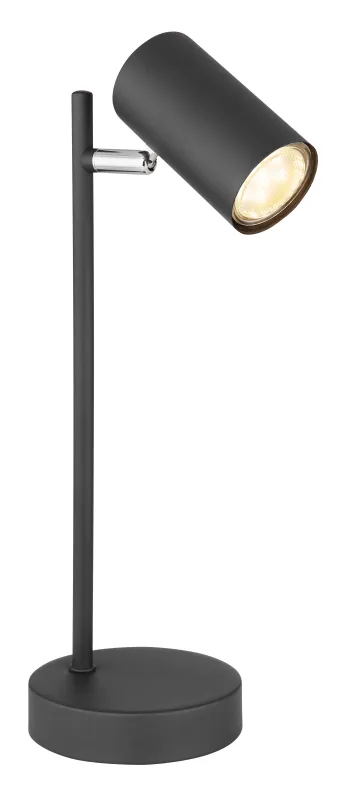 Robby 35cm Zwart bureaulamp Van Globo Lighting - Robby &auml;r en praktisk skrivbordslampa som blir ett stilfullt tillskott till ditt hem.