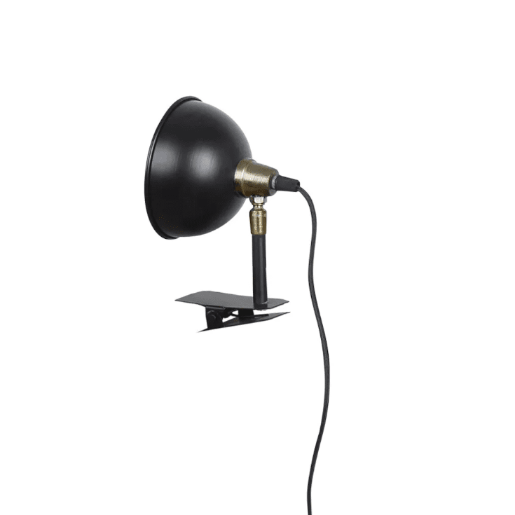 Pelle Zwart klemlamp Van Strömshaga - Tafellamp die bijvoorbeeld aan het hoofdeinde, een vensterbank of de rand van een tafel of plank kan worden bevestigd.