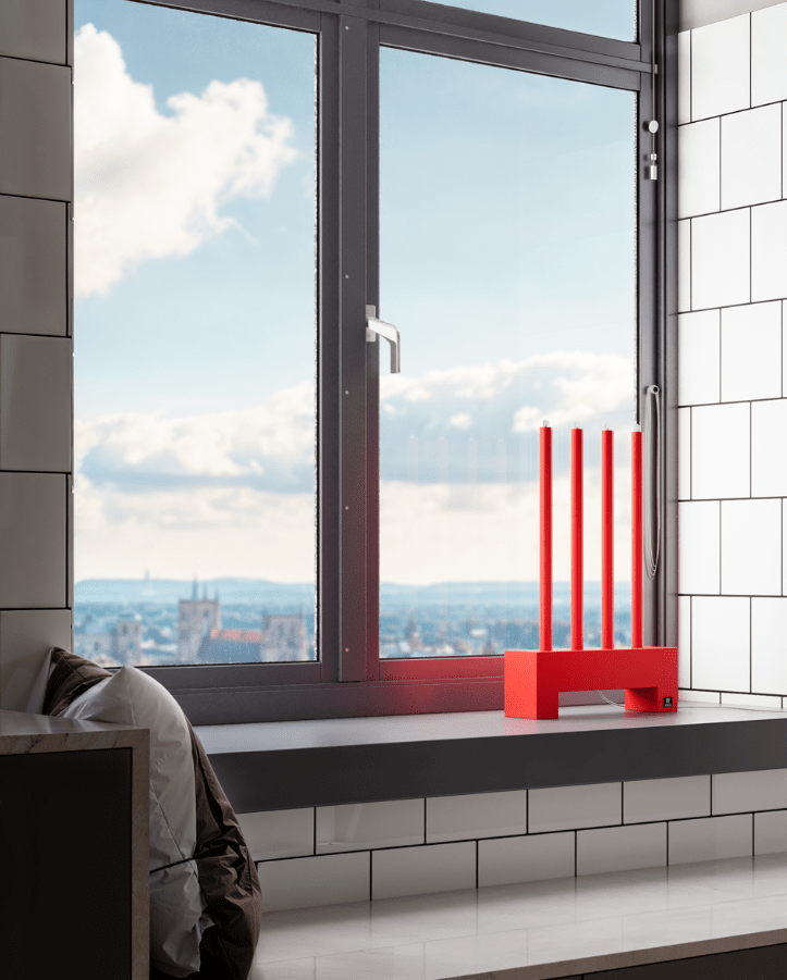 Twinkle ROOD Van By Rydéns - Met een hoogte van 50 cm en een lengte van 30 cm trekt Twinkle de aandacht in elke omgeving.