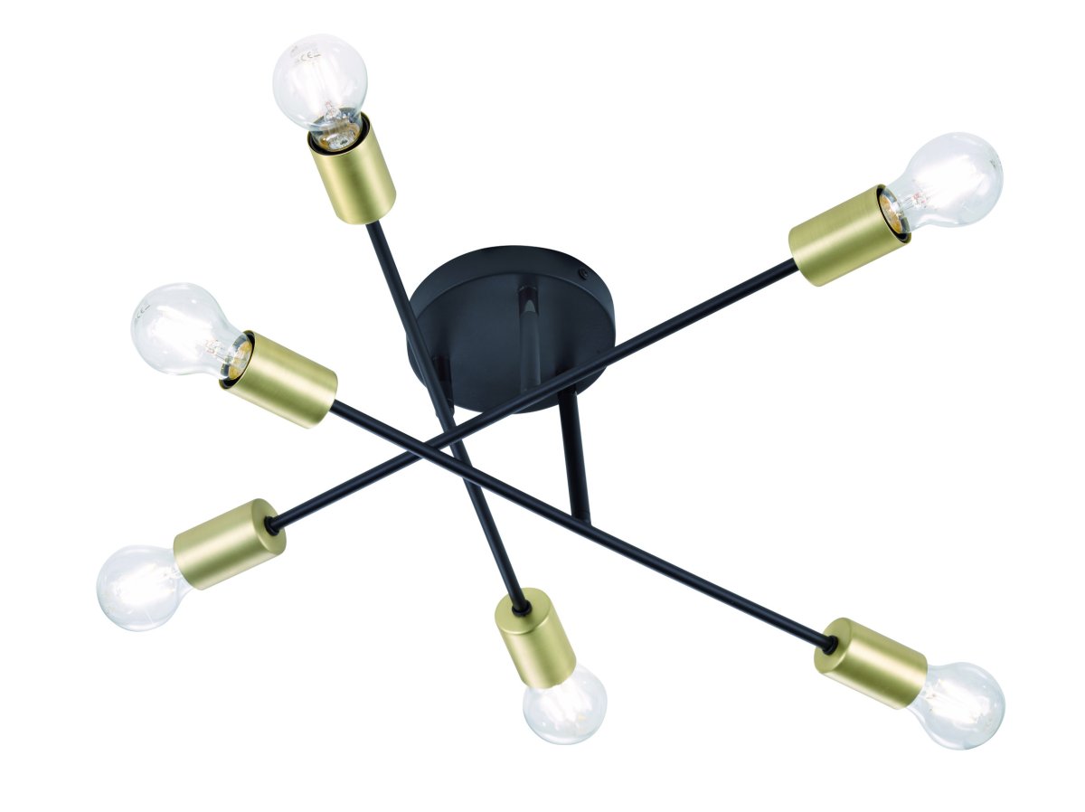Cross Ø56 Zwart plafondlamp Van Trio Lighting - 