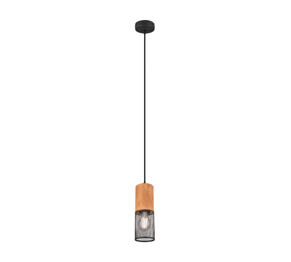 Tosh 24cm Zwart hanglamp Van Trio Lighting - 