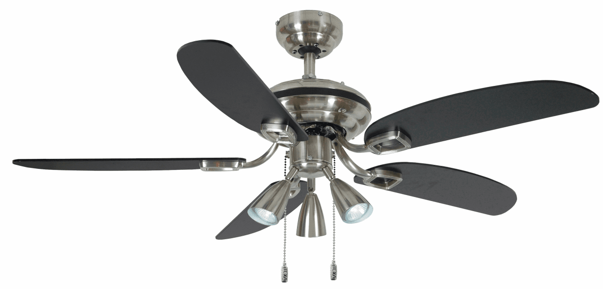 Orion Mini Ø105 Nikkel Van Texa Design - in de zomer om af te koelen en in de winter om de warme lucht te laten circuleren.