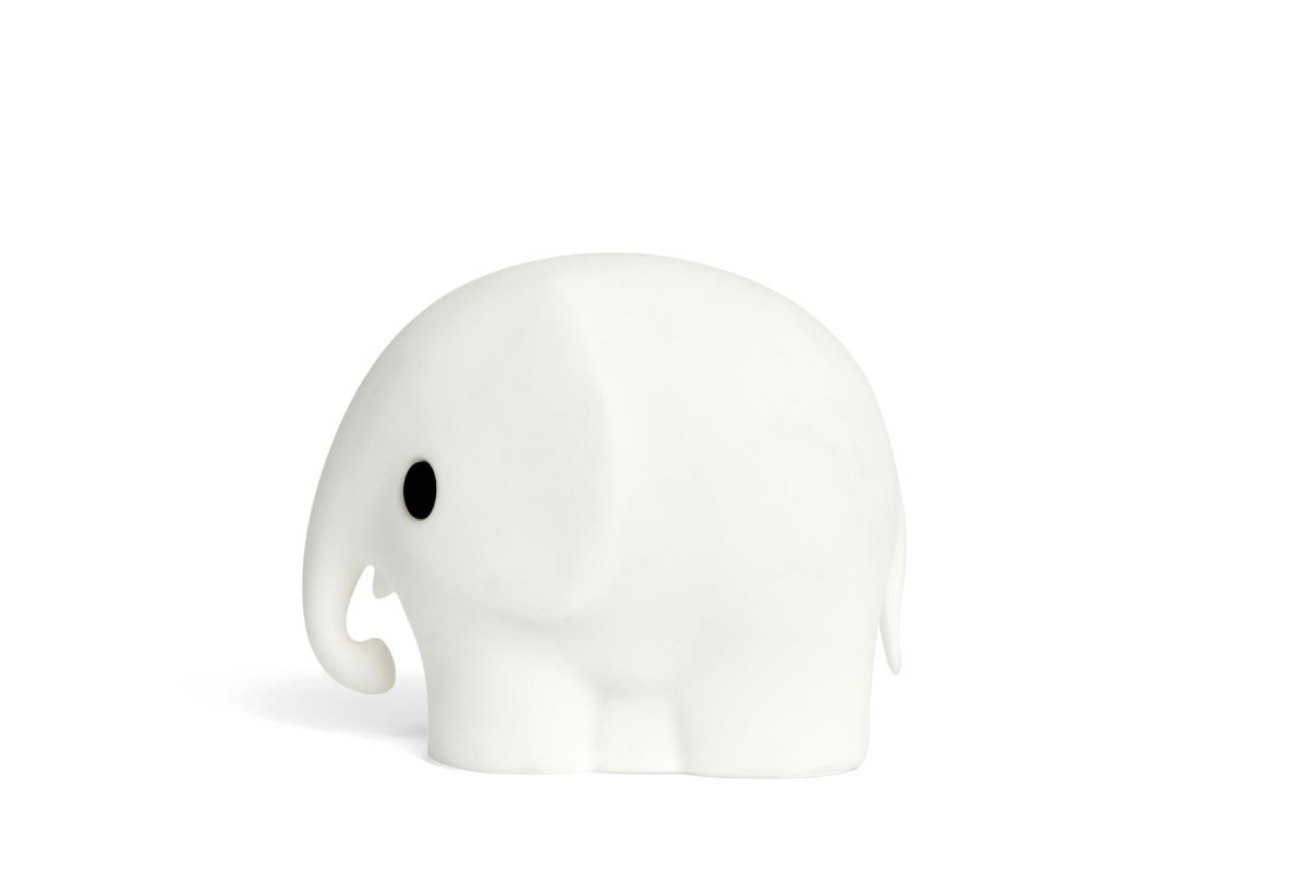 Bundle of Light - Elephant Mini Wit kinderlamp Van Mr Maria - Ideaal als decoratie op een bureaulamp of als attent cadeau: deze 10 cm versie geeft een zacht licht en schakelt na 15 minuten automatisch uit met de timer om energie te besparen.