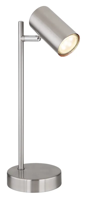 Robby 35cm Mat nikkel bureaulamp Van Globo Lighting - Robby &auml;r en praktisk skrivbordslampa som blir ett stilfullt tillskott till ditt hem.