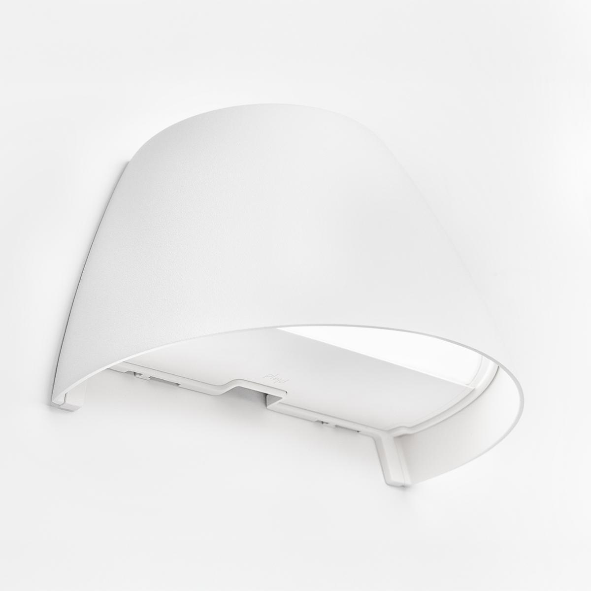 Wandlamp OUT-02 Wit Van Plejd - OUT-02 heeft een instelbare kleurtemperatuur en kan worden ingesteld op een vaste temperatuur of dimmen om warmer te worden.