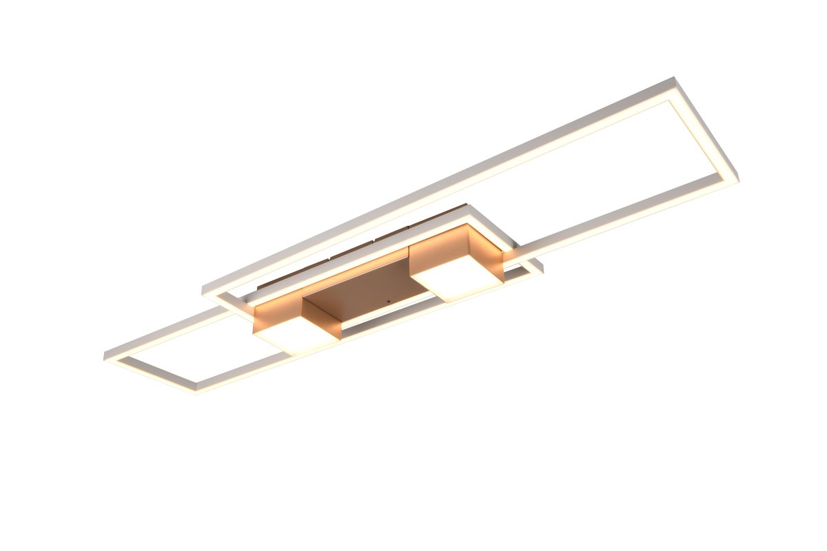Albany 100cm Koffie plafondlamp Van Trio Lighting - Het ingebouwde nachtlampje en de geheugenfunctie maken Albany een praktische en stijlvolle toevoeging aan uw huis.