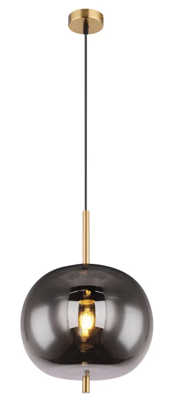 Blacky Ø30 Messing hanglamp Van Globo Lighting - En stilren armatur som skapar en st&auml;mningsfull och elegant belysning i ditt hem,&nbsp;perfekt i vardagsrum eller matsal.