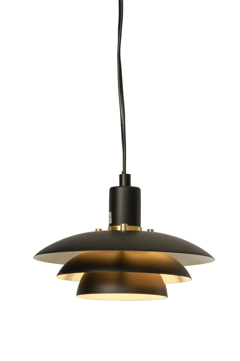 Epsilon Ø20 Zwart raamlamp Van Aneta Lighting - EPSILON is een klassiek model, nu als fronthanger in zwart gelakt metaal.
