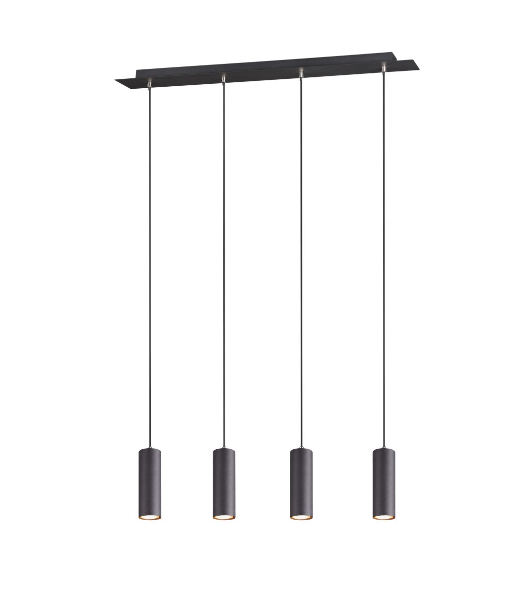 Marley 75cm Zwart hanglamp Van Trio Lighting - 