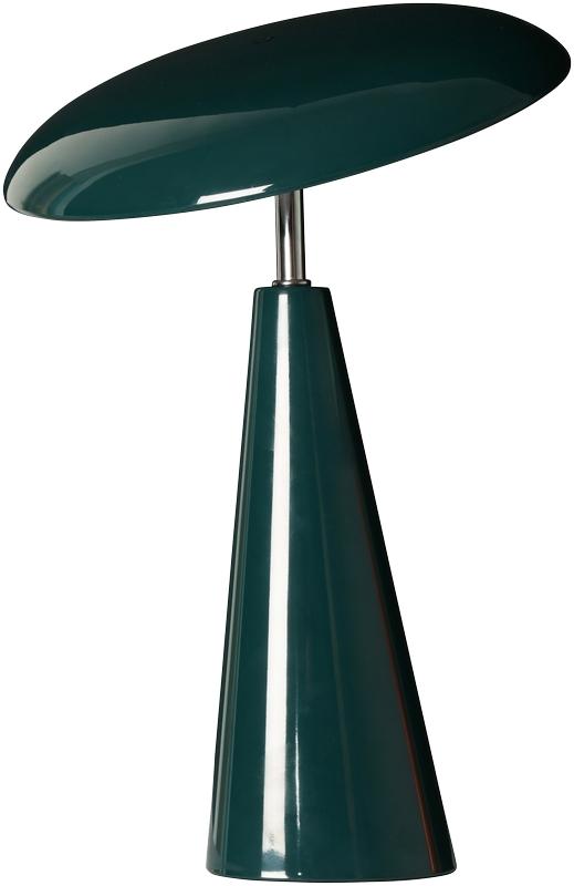 Audrey 33cm Donkergroen Draagbare Van Eja - De geïntegreerde ledverlichting zorgt voor een aangenaam licht en de lamp is dimbaar, zodat u gemakkelijk de juiste sfeer in de kamer kunt creëren.