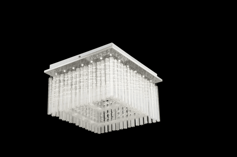 Vince 36cm Chroom kristal Van Globo Lighting - De lamp heeft een krachtige ge&iuml;ntegreerde led van 1860 lumen en schijnt in een aangename kleurtemperatuur van 4000 Kelvin - een perfecte tint tussen warm en neutraal wit die zorgt voor een uitnodigend maar functioneel licht.