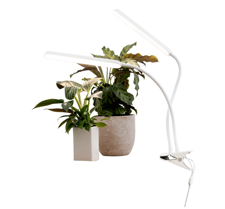 Plantlamp Tulip Wit Van Airam - De armatuur heeft een 3-staps timer (8/12/16 uur) en een aanraakdimmer op de 5 stappen.