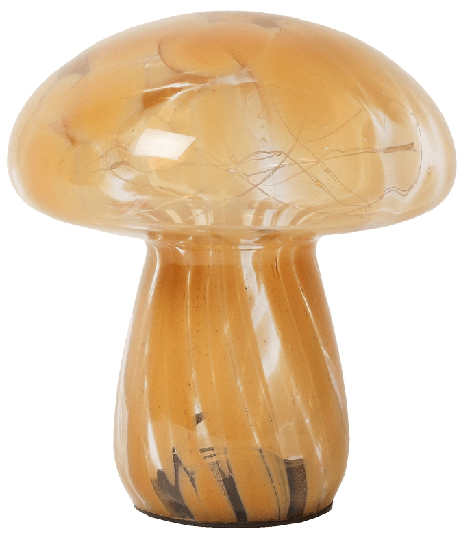 Mushy 17cm Lichtbruin Draagbare Van Eja - Deze compacte en stijlvolle tafellamp, in de vorm van een paddenstoel, voegt charme en persoonlijkheid toe aan elke kamer.