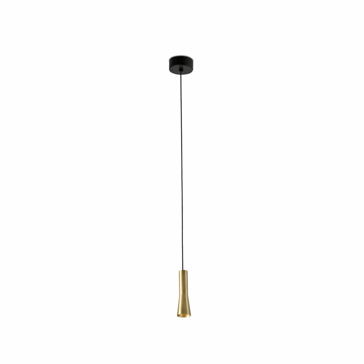 Nina Ø4 Goud hanglamp Van Faro Barcelona - Nina is een goudkleurige hanglamp met ge&iuml;ntegreerde ledtechnologie en een stijlvol, minimalistisch design.
