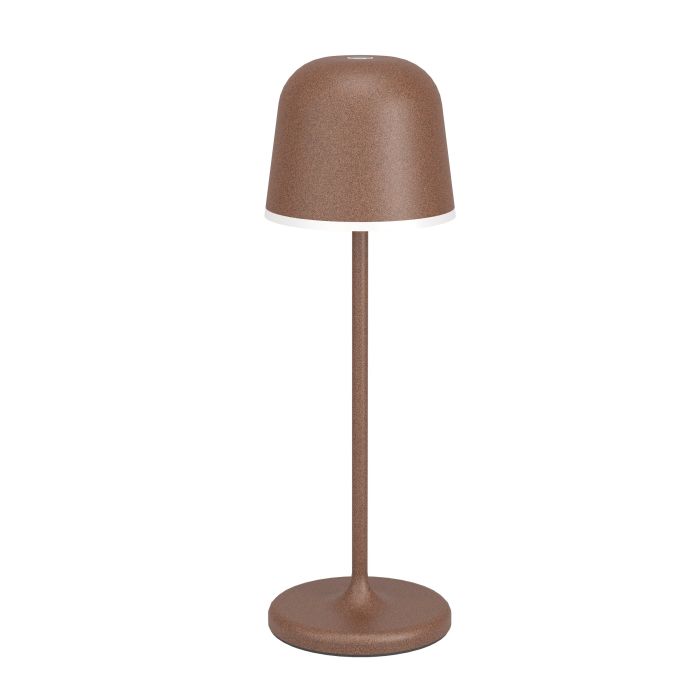 Mannera 34cm Roestig bruin Draagbare Van Eglo - U kunt hem eenvoudig opladen met de meegeleverde USB-kabel, zodat u hem gemakkelijk overal mee naartoe kunt nemen - of u nu op het terras, in de tuin of op een picknick bent.
