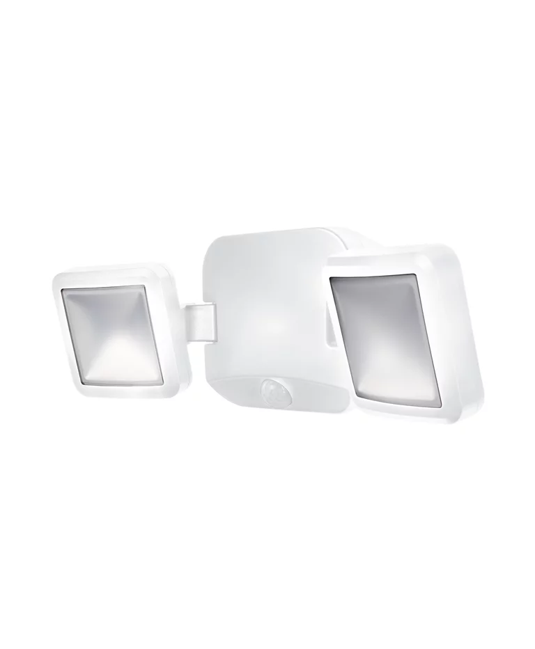 Battery LED Spotlight Sensor Wit buitenlamp Van Ledvance - Met een neutraalwitte lichtkleur van 4000K en twee verstelbare lichtbronnen zorgt het voor een brede en effectieve verlichting.