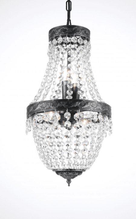 Morsamt Ø25 Antiek zilver kristal Van Norrsken Design - De uitzonderlijke helderheid van de kristallen weerkaatst het licht en zorgt voor een fantastische gloed die zich door de hele kamer verspreidt.