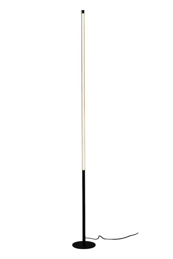 Stecco Zwart vloerlamp Van Aneta Lighting - Ideaal voor het creëren van sfeervol licht of het verlichten van een donkere hoek in de kamer.