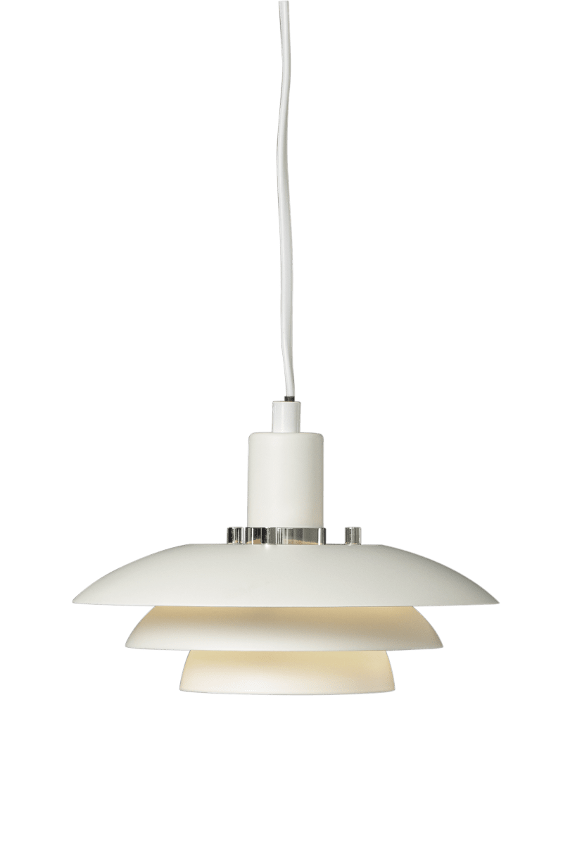 Epsilon Ø20 Wit raamlamp Van Aneta Lighting - EPSILON is een klassiek model, nu als raamhanger in wit gelakt metaal.