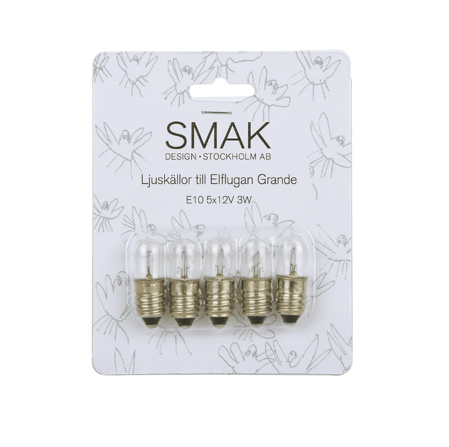 E10 12V 3W 5 Stuks Van SMAK Design - 