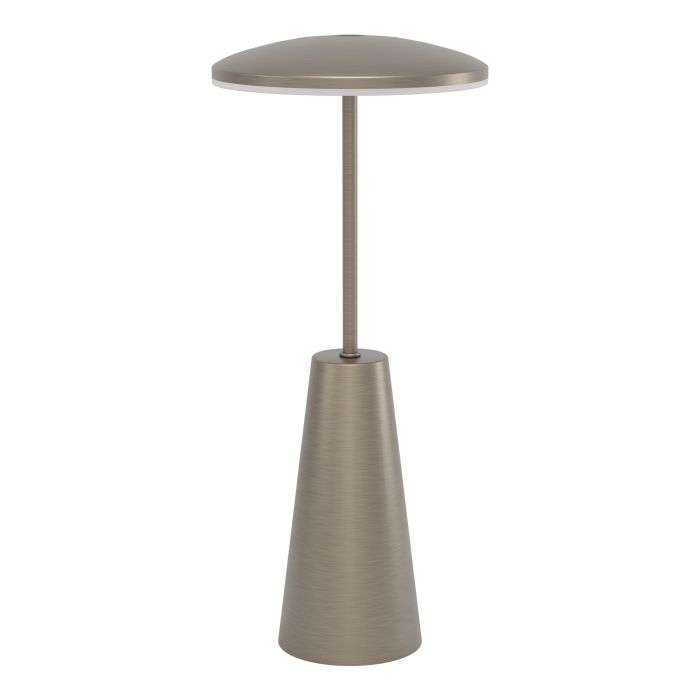 Piccola 28cm Bronzen Draagbare Van Eglo - De lamp is eenvoudig te bedienen met een touchdimmer en wordt opgeladen via USB, waardoor de lamp draadloos is en eenvoudig mee te nemen.