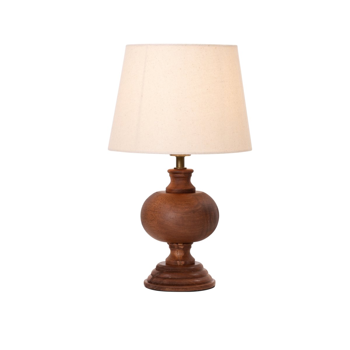 Karl 37cm Natuur tafellamp Van Pixie Design - Karl is een klassieke tafellamp met een modern tintje door de combinatie van hout en metaal.