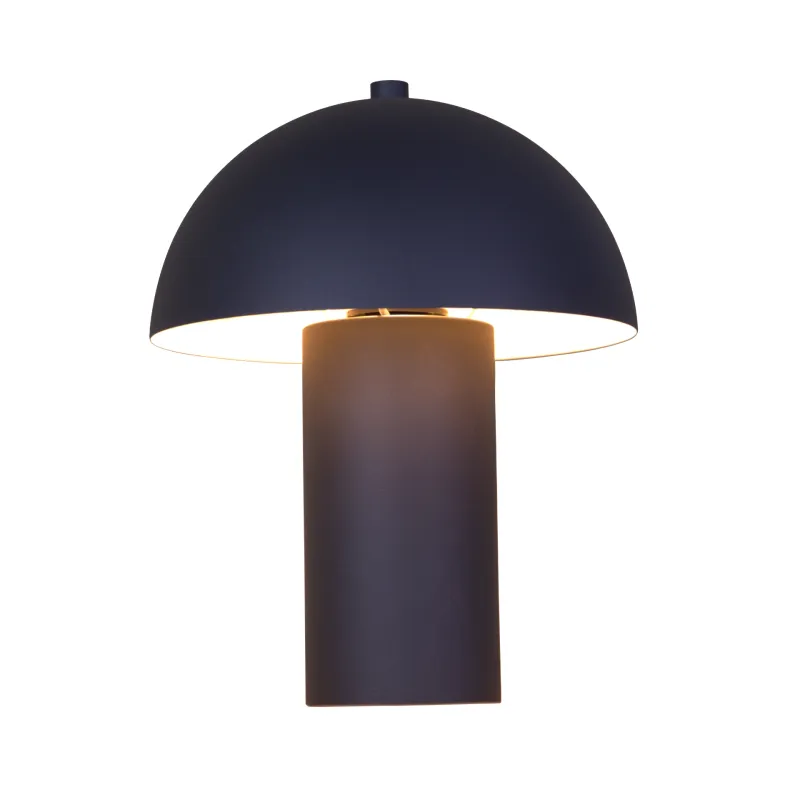 Bert 26cm Zwart tafellamp Van Globo Lighting - Med sin minimalistiska elegans sm&auml;lter bert harmoniskt in i moderna hem och blir en stilfull inredningsdetalj.