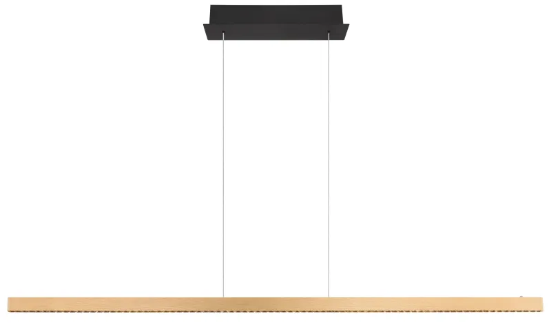 Dentsy 150cm Koper hanglamp Van Globo Lighting - Med den smidiga touchknappen f&ouml;r av/p&aring; och den stegl&ouml;sa touchdimmern kan du enkelt justera ljusstyrkan efter &ouml;nskem&aring;l.