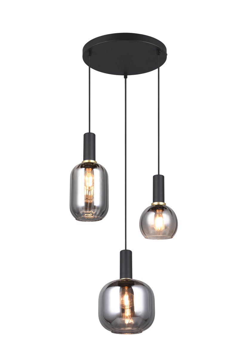 Diva Ø30 Rookgrijs hanglamp Van Trio Lighting - 