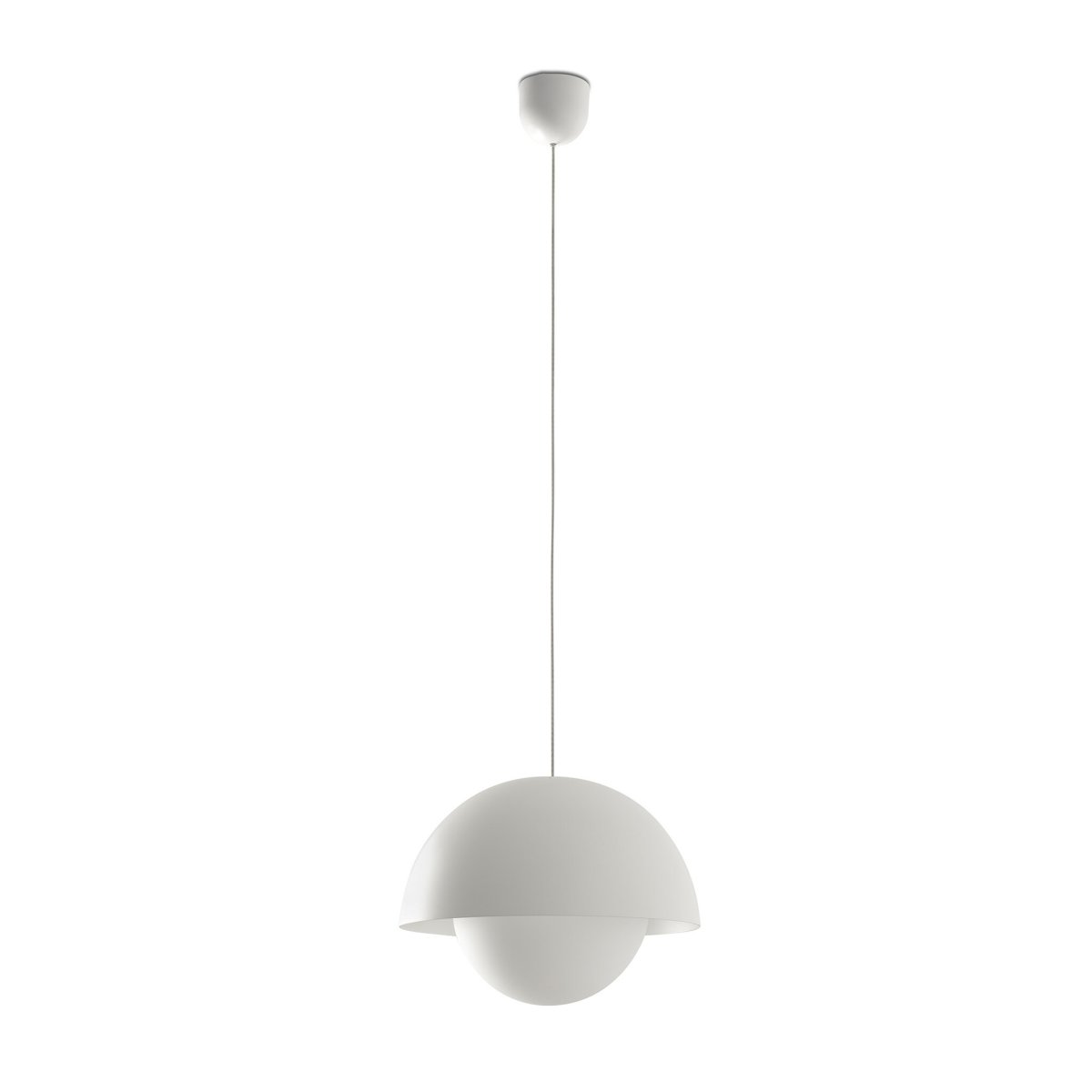 Marisol Ø30 Wit hanglamp Van Faro Barcelona - Met zijn witte afwerking past Marisol perfect in elke ruimte, van de keuken en woonkamer tot de hal en eetkamer.
