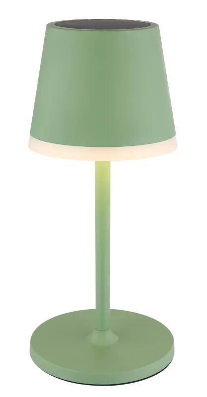 Bordslampa LED Groente solarlamp Van Globo Lighting - Den diskreta designen sm&auml;lter in i alla milj&ouml;er och med IP44-klassning &auml;r den t&aring;lig mot v&auml;der och vind.