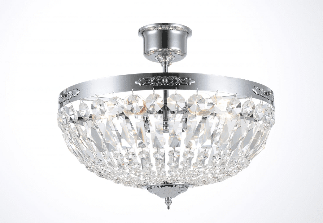 Rhea Ø40 Zilver kristal Van Norrsken Design - Deze kristallen weerkaatsen het licht op een betoverende manier en creëren een exclusieve sfeer in uw kamer.