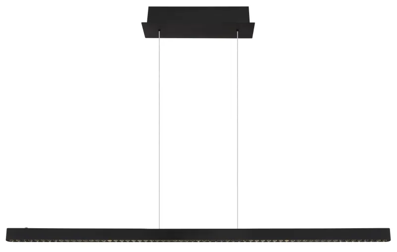 Dentsy 120cm Zwart hanglamp Van Globo Lighting - Med den smidiga touchknappen f&ouml;r av/p&aring; och den stegl&ouml;sa touchdimmern kan du enkelt justera ljusstyrkan efter &ouml;nskem&aring;l.