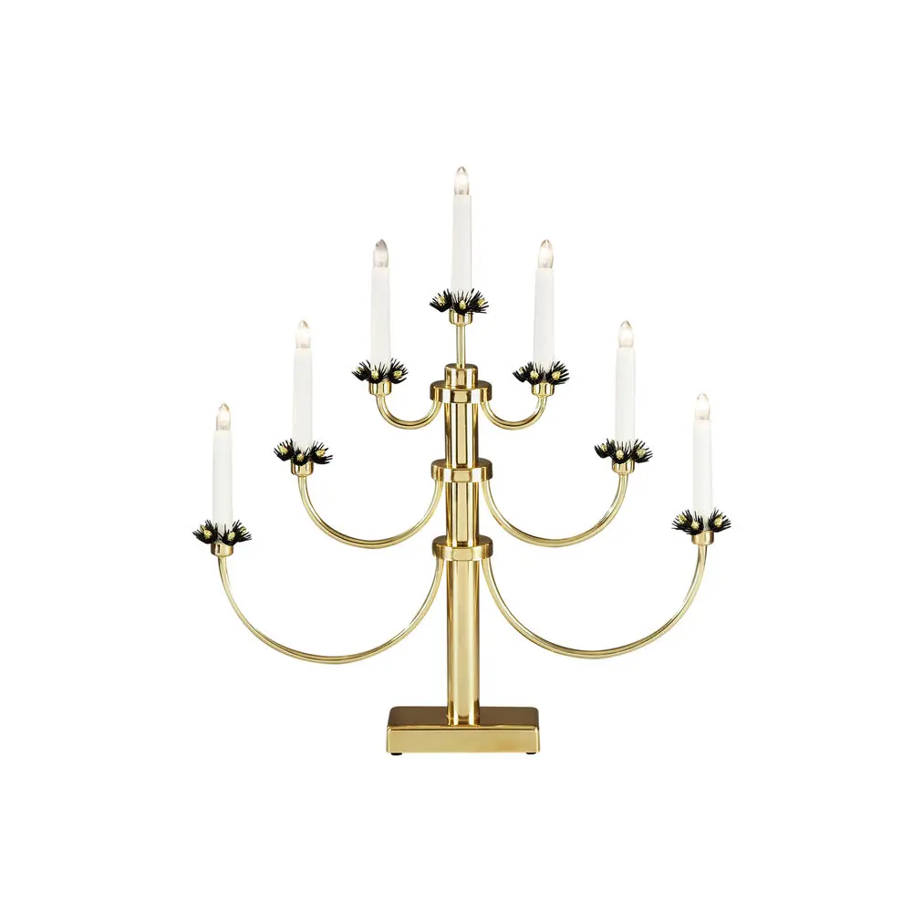 Candelabra 7 Lights Messing Van Konstsmide - Het klassieke design met de zeven lampen en decoratieve details zorgt voor een tijdloos en luxe gevoel.
