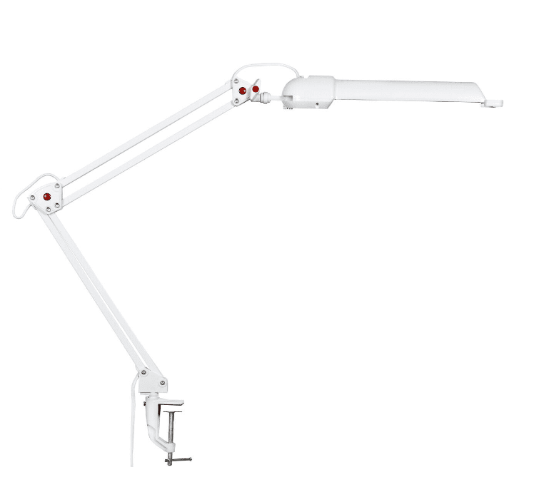 Campus Wit klemlamp Van Airam - De armatuur kan eenvoudig aan het tafelblad of aanrecht worden bevestigd met behulp van de meegeleverde flexibele tafelbevestiging.
