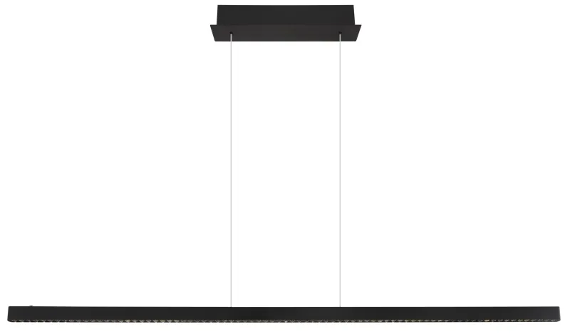 Dentsy 150cm Zwart hanglamp Van Globo Lighting - Med den smidiga touchknappen f&ouml;r av/p&aring; och den stegl&ouml;sa touchdimmern kan du enkelt justera ljusstyrkan efter &ouml;nskem&aring;l.