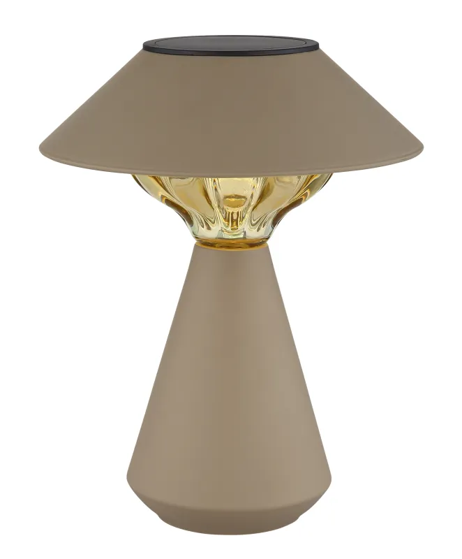 Cup LED Zand solarlamp Van Globo Lighting - Den diskreta designen sm&auml;lter in i alla milj&ouml;er och med IP44-klassning &auml;r den t&aring;lig mot v&auml;der och vind.