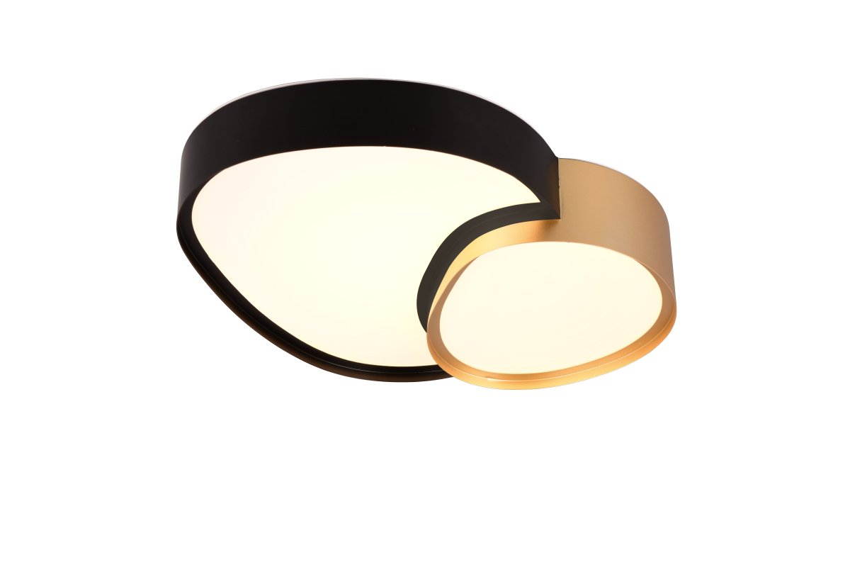 Rise 43cm Goud plafondlamp Van Trio Lighting - 