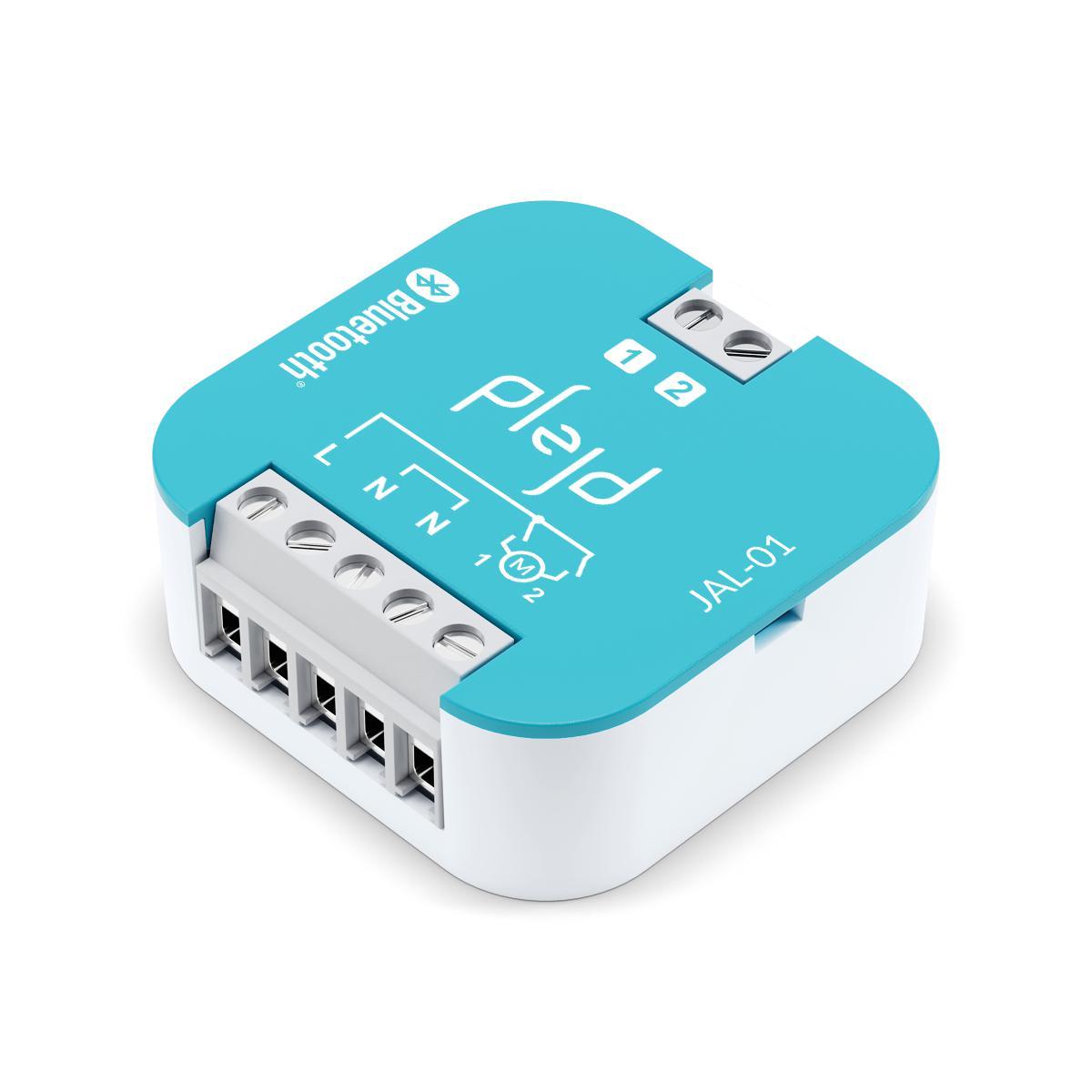 Jalusi controller JAL-01 Van Plejd - Het product kan draadloos worden bediend via de app of via andere producten van Plejd.