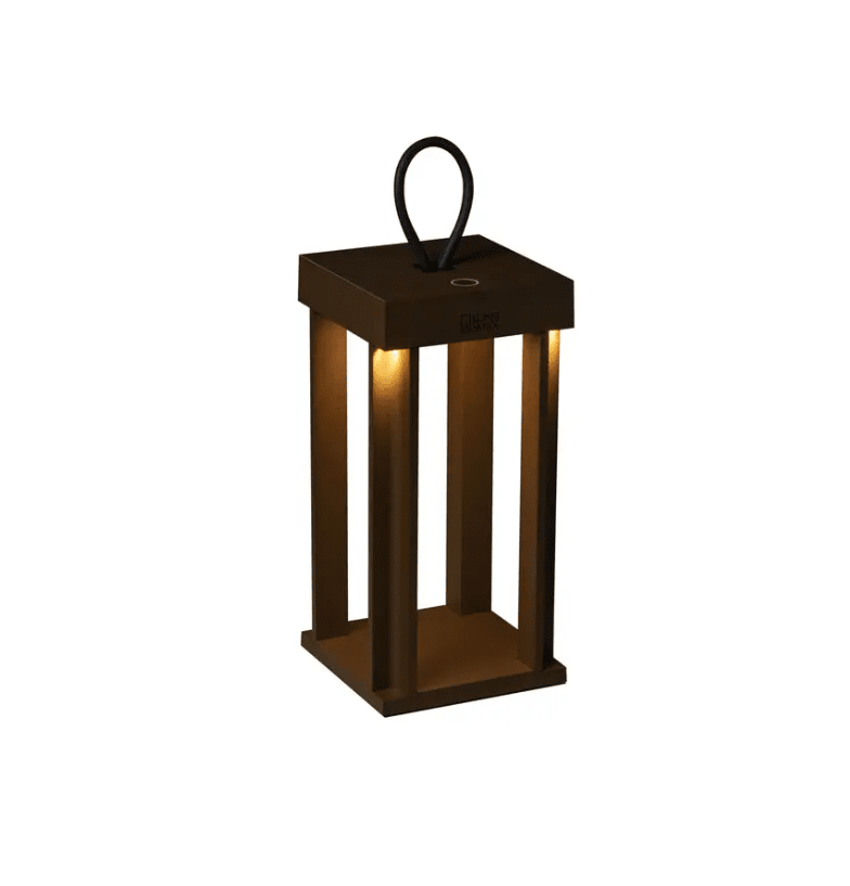 Cannes 42cm Roest Draagbare Van Konstsmide - De lamp is voorzien van een touchdimmer, zodat u de helderheid en kleurtemperatuur zelf kunt aanpassen.