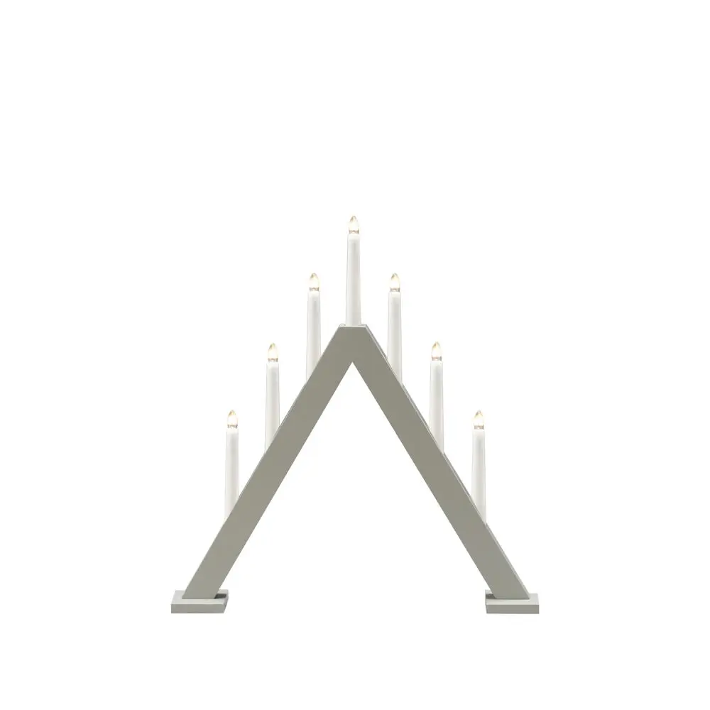 Candelabra 7 Lights Grijs Van Konstsmide - De klassieke piramidevorm wordt gecombineerd met een minimalistisch design, waardoor het een perfect interieurdetail is in zowel traditionele als moderne woningen.