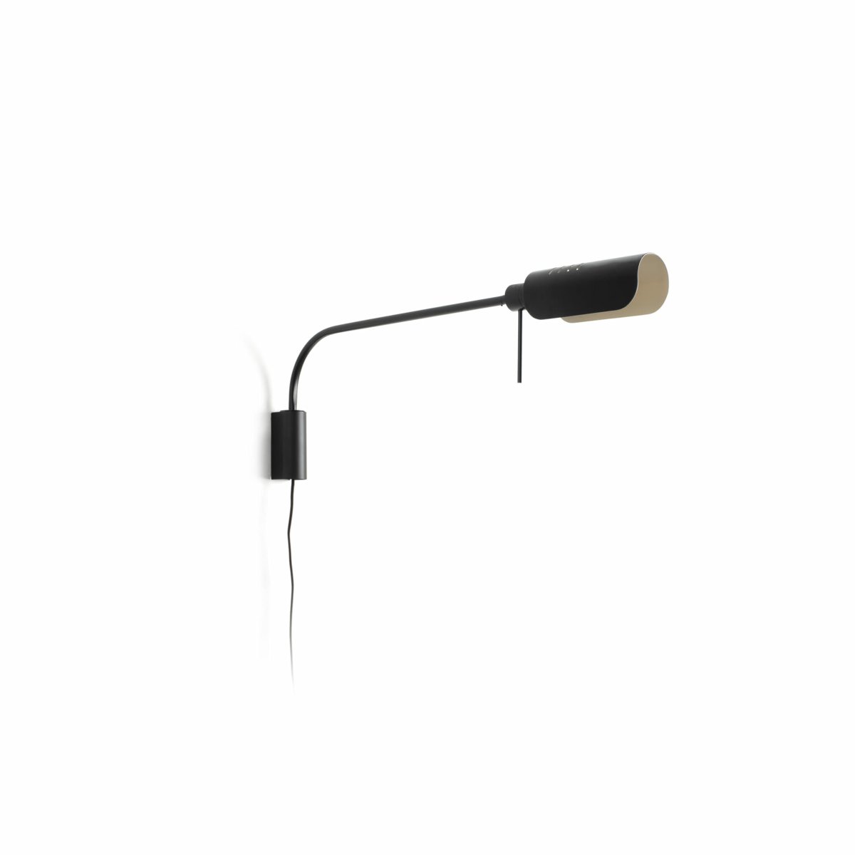 Martinica 85cm Zwart leeslamp Van Faro Barcelona - De golvende kap met een glanzende satijnen afwerking zorgt voor een zacht en functioneel licht, terwijl de zwarte metalen structuur een tijdloze elegantie toevoegt.
