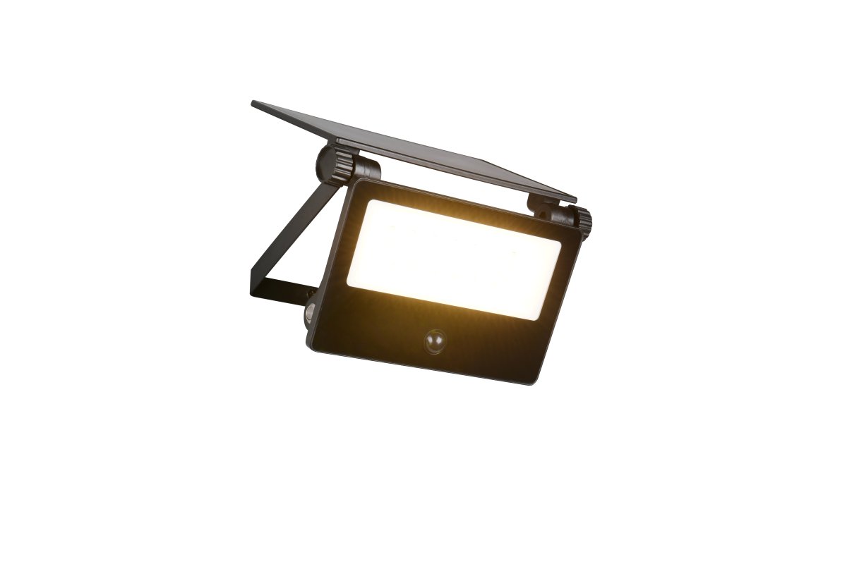 Moura 20cm Zwart buitenlamp Van Trio Lighting - Moura is een krachtige en milieuvriendelijke buitenlamp met een geïntegreerd zonnepaneel en oplaadbare batterijen.