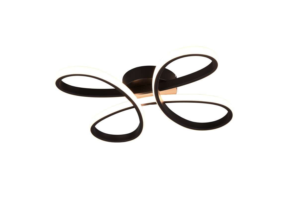 Fly 40cm Zwart plafondlamp Van Trio Lighting - 