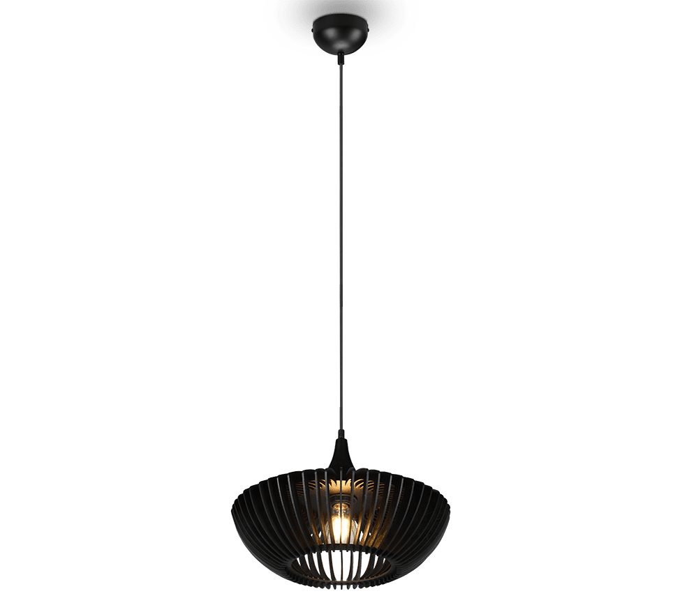 Colino Ø40 Zwart hanglamp Van Trio Lighting - 