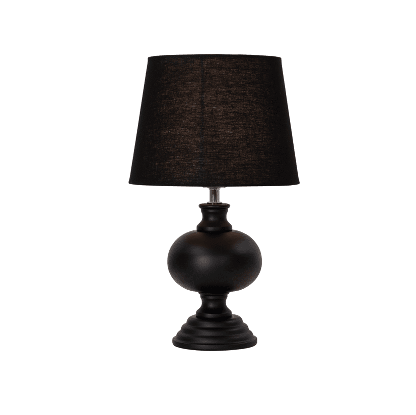 Nils 37cm Zwart tafellamp Van Pixie Design - Door de donkere kleur en het stijlvolle design is het een tijdloos interieurdetail dat perfect past in verschillende soorten omgevingen.