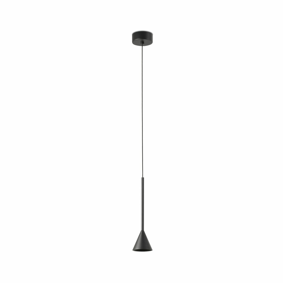 Anna Ø7 Zwart hanglamp Van Faro Barcelona - Anna is een zwarte hanglamp met een kegelvormige kap die zorgt voor gericht en nauwkeurig licht.
