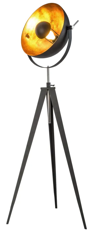 Bowy Zwart vloerlamp Van Globo Lighting - &nbsp;Bowy &auml;r det perfekta valet f&ouml;r dig som vill kombinera stil och funktion &ndash; en golvlampa som skapar en inbjudande och modern atmosf&auml;r i ditt hem.