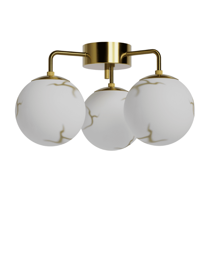 Bellagio Ø50 Messing plafondlamp Van By Rydéns - Bellagio is een makkelijk te plaatsen lamp die zowel in de hal als in de slaapkamer prachtig tot zijn recht komt.