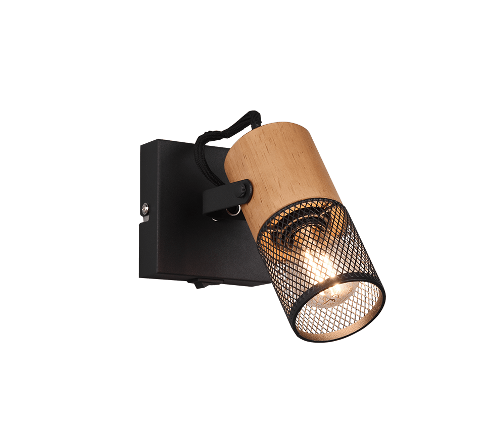 Tosh 13cm Zwart leeslamp Van Trio Lighting - 